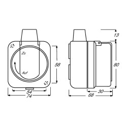 BUSCH JAEGER BJ 2300EWDI Steckdose m.Klappdeckel wasserdicht Busch-Duro 2000 WDI IP66 — Buy in Cyprus with Fast Delivery