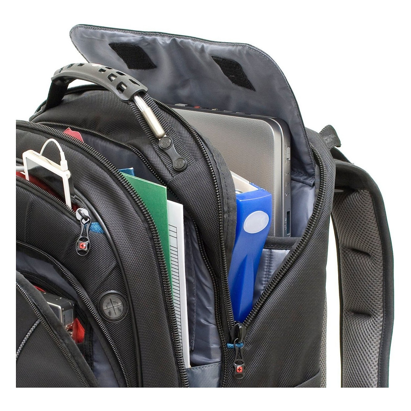 WENGER Carbon Notebook Rucksack fuer 15.6 bis 43.9cm 15.6 bis 17.3Zoll Tablet. Laptop schwarz