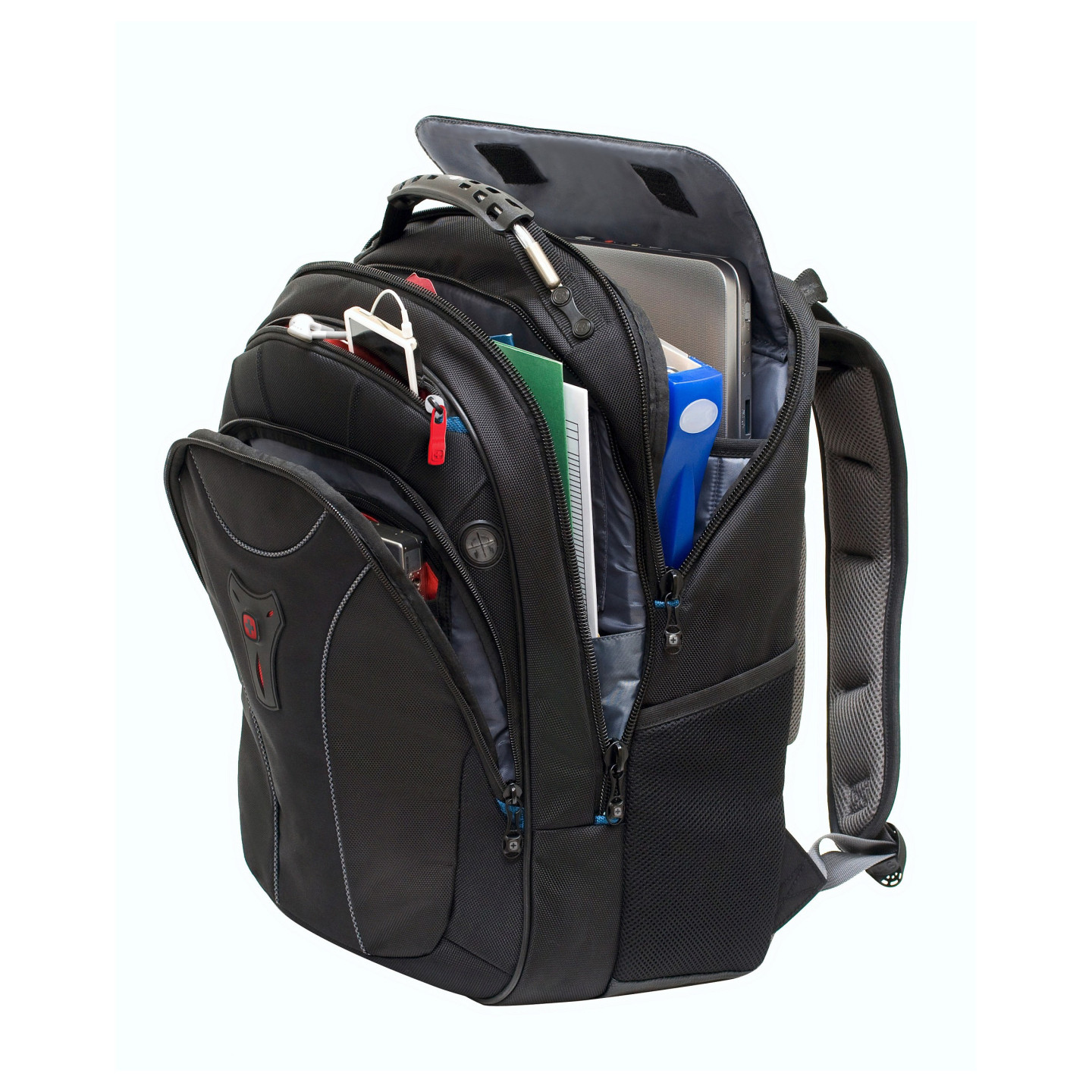 WENGER Carbon Notebook Rucksack fuer 15.6 bis 43.9cm 15.6 bis 17.3Zoll Tablet. Laptop schwarz