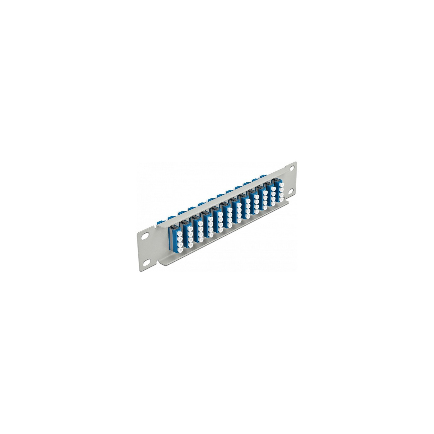 Delock 10? LWL Patchpanel 12 Port LC Quad blau 1 HE grau — Buy in Cyprus with Fast Delivery