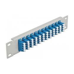 Delock 10? LWL Patchpanel 12 Port LC Quad blau 1 HE grau — Buy in Cyprus with Fast Delivery
