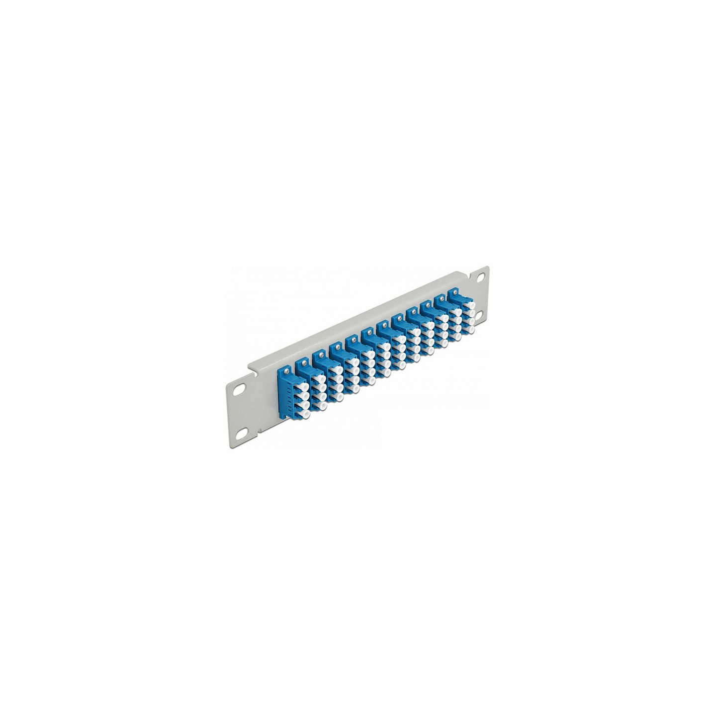 Delock 10? LWL Patchpanel 12 Port LC Quad blau 1 HE grau — Buy in Cyprus with Fast Delivery