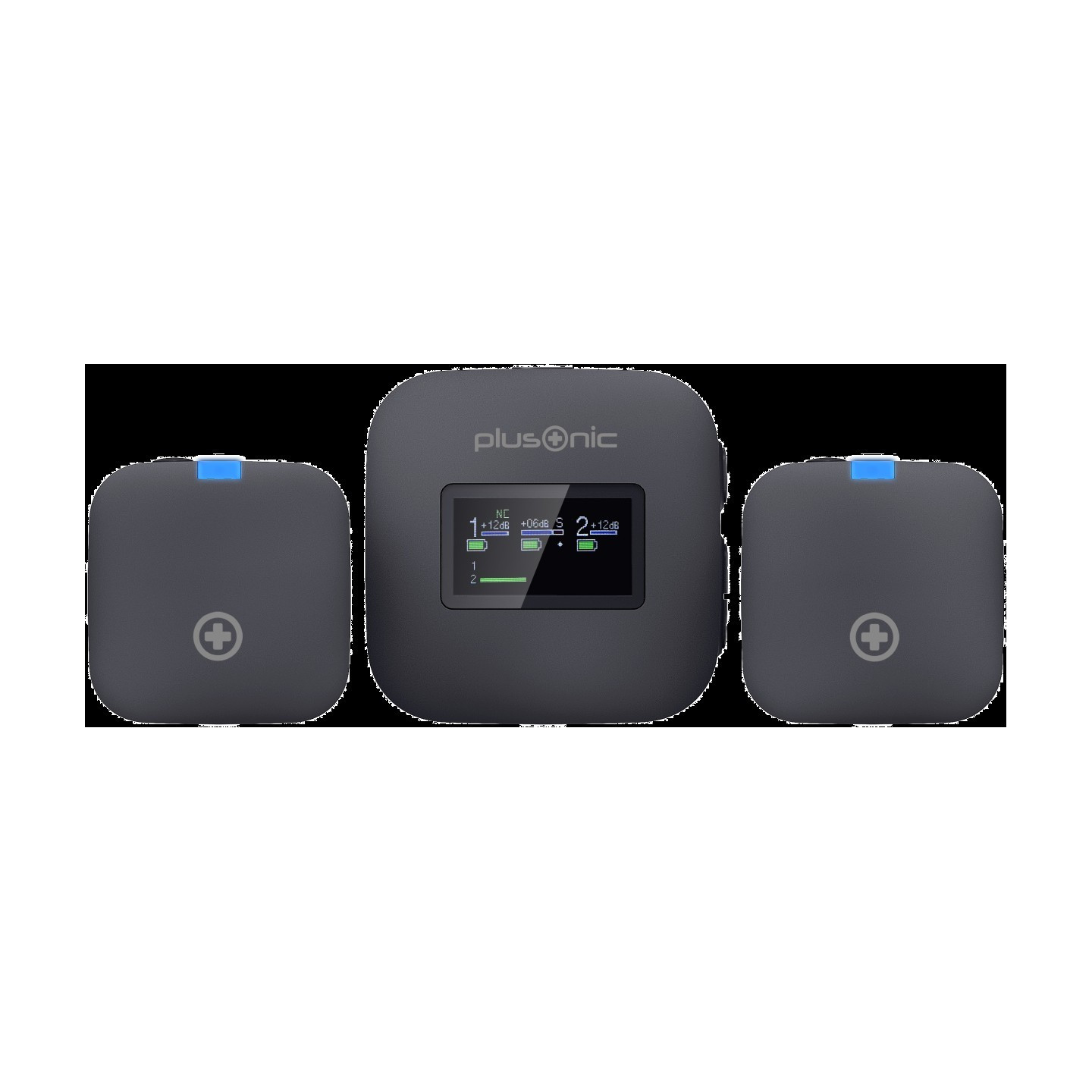 Plusonic Wireless Mikrofone Kit PS-TDS8 USB Type C Lightning 3.5mm Klinke WiFi-Micro ALLTRAVEL