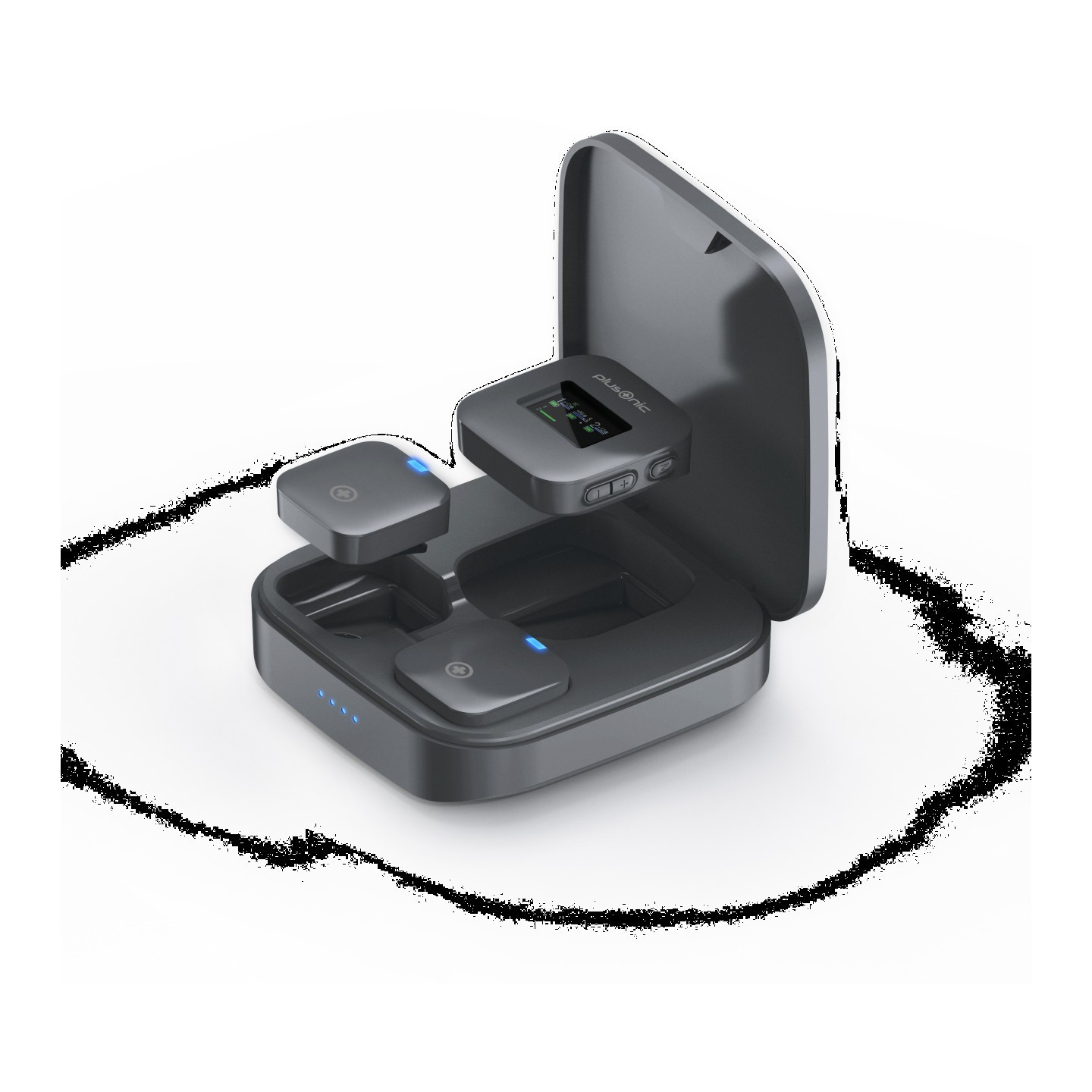 Plusonic Wireless Mikrofone Kit PS-TDS8 USB Type C Lightning 3.5mm Klinke WiFi-Micro ALLTRAVEL