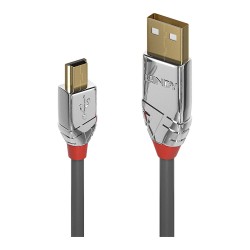 LINDY USB 2.0 Kabel Typ A Mini-B Cromo Line M M 0.5m — Buy in Cyprus with Fast Delivery