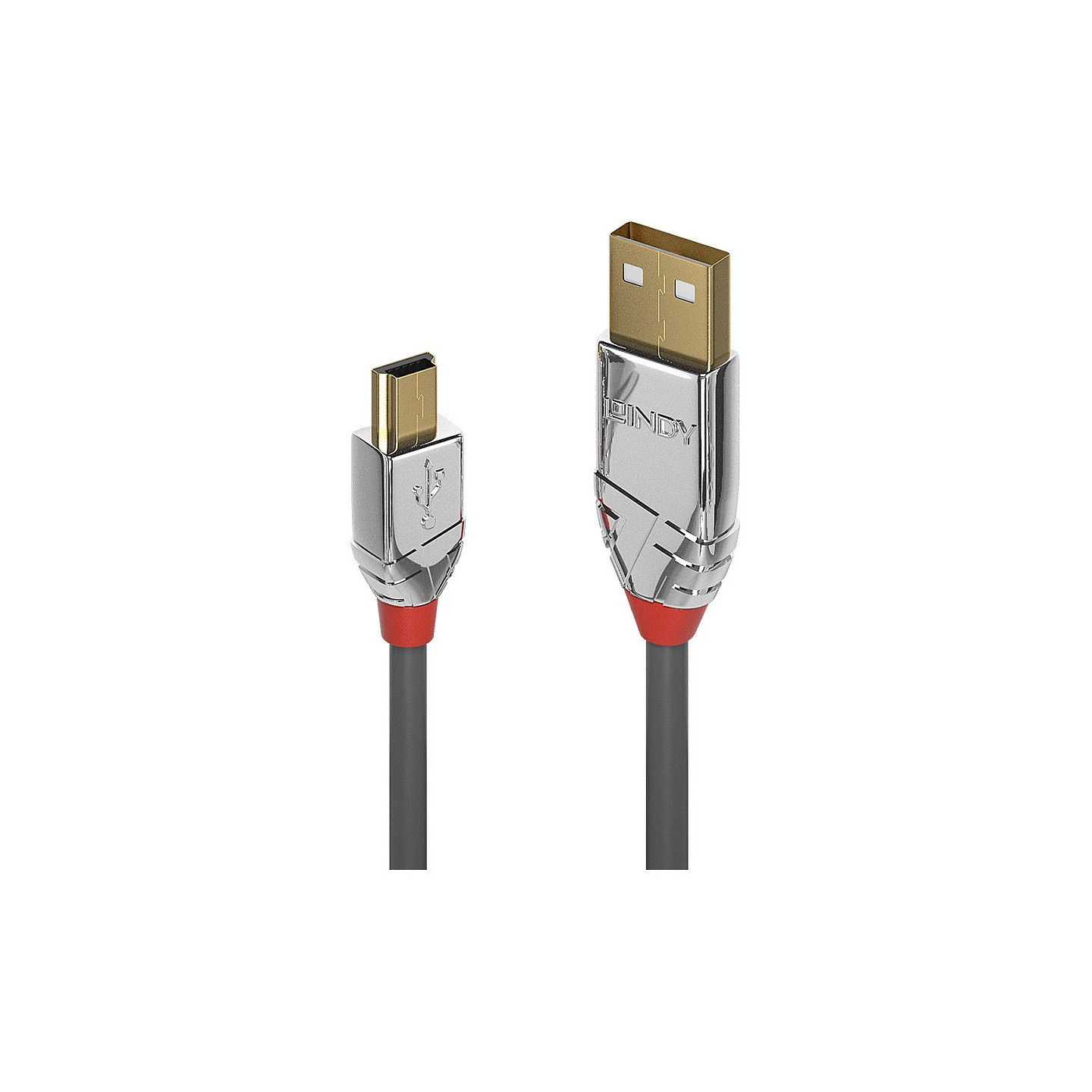 LINDY USB 2.0 Kabel Typ A Mini-B Cromo Line M M 0.5m — Buy in Cyprus with Fast Delivery