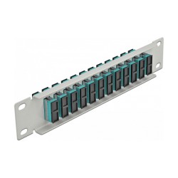 Delock 10? LWL Patchpanel 12 Port SC Duplex aqua 1 HE grau — Buy in Cyprus with Fast Delivery