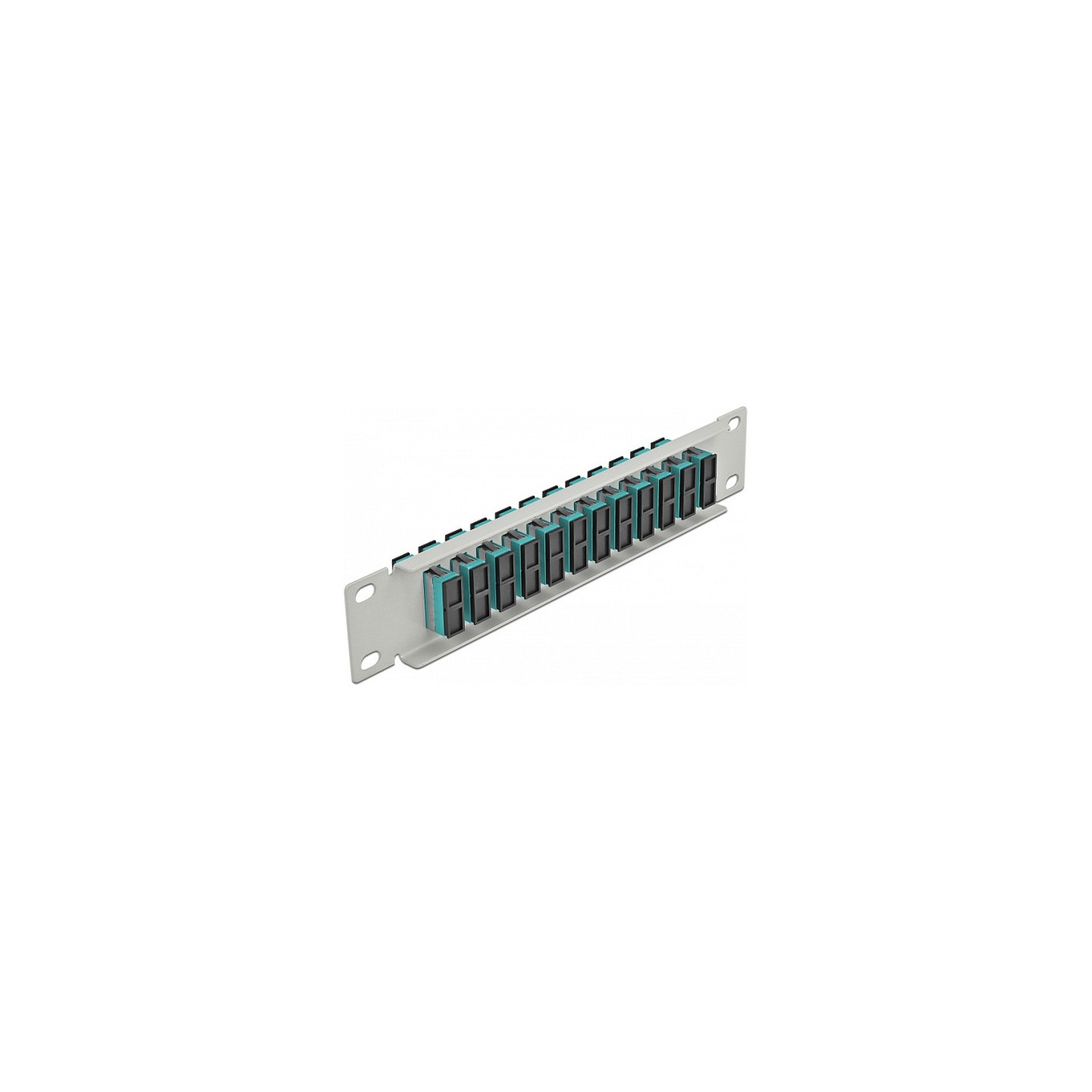 Delock 10? LWL Patchpanel 12 Port SC Duplex aqua 1 HE grau — Buy in Cyprus with Fast Delivery