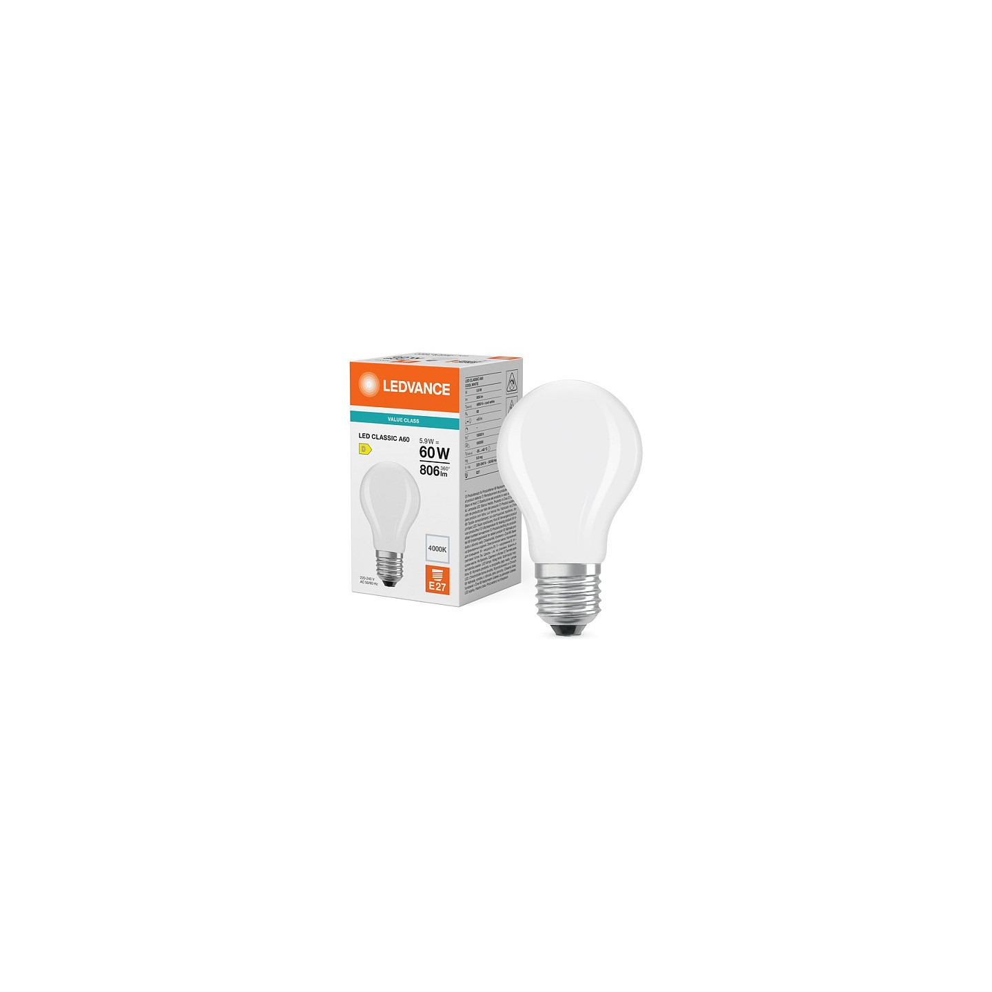 Osram LED Classic A 60 Filament P 5.9W 840 Frosted E27 LED-Lampen. klassische Kolb — Buy in Cyprus with Fast Delivery