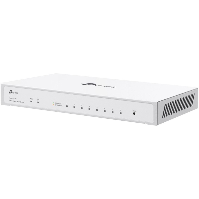 Buy TP-Link Festa FS308G - 8-Port Gigabit L2 Managed Switch, PoE, White in Cyprus, Nicosia, Limassol, Larnaka, Pafos