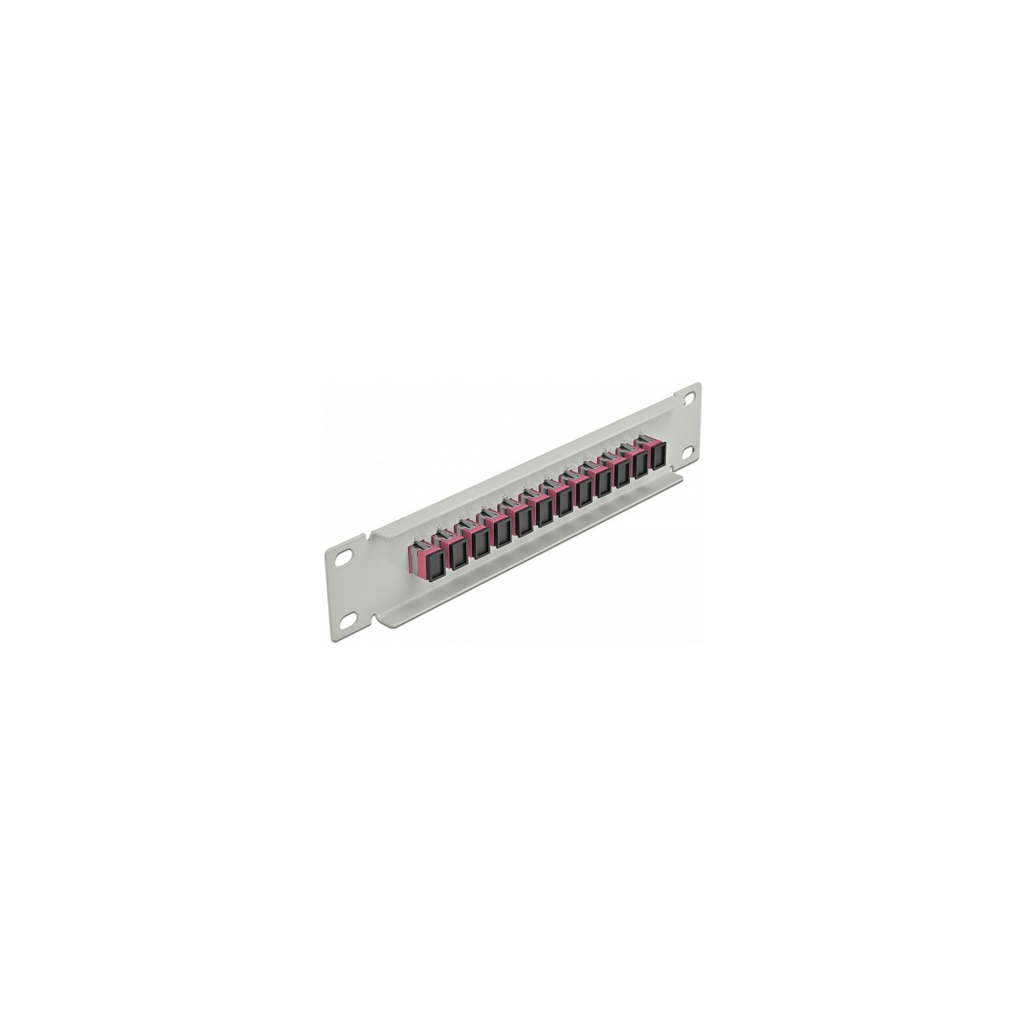 Delock 10? LWL Patchpanel 12 Port SC Simplex violett 1 HE grau — Buy in Cyprus with Fast Delivery