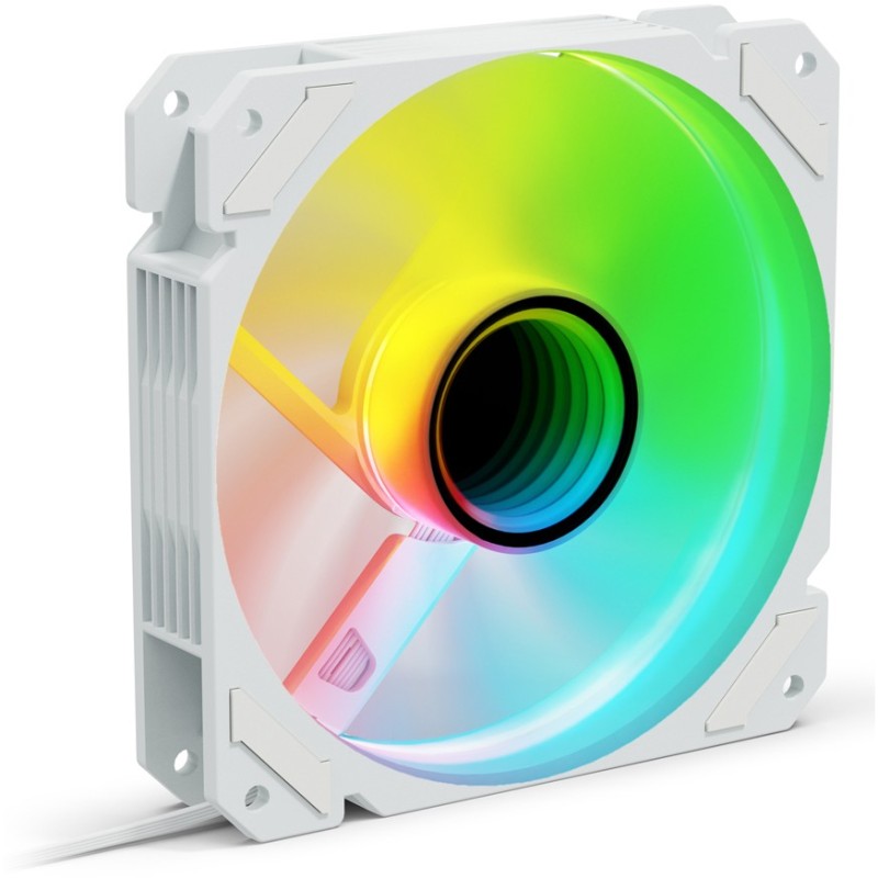 Buy Sharkoon SHARK Mirror RGB PWM 120mm Case Fan - White, ARGB (5V), 500–1500 ... in Cyprus, Nicosia, Limassol, Larnaka, Pafos