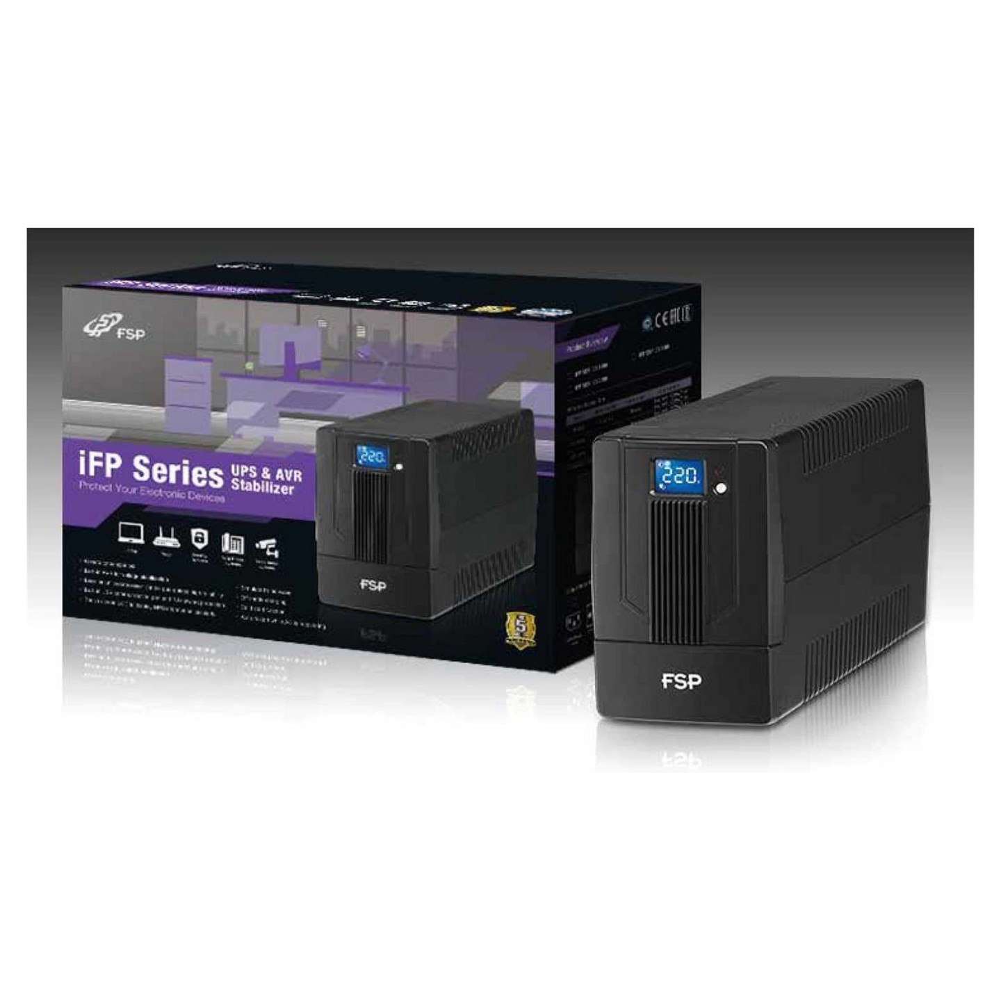 FSP iFP1500 – Line-Interactive UPS 1500VA 900W | Armenius Store