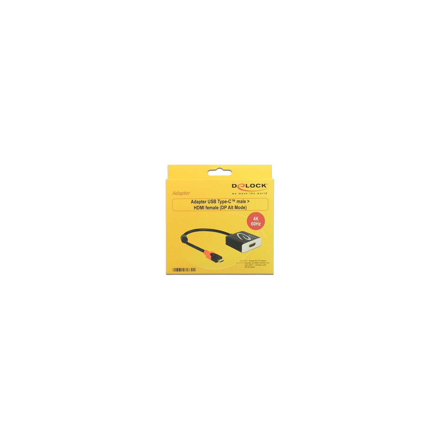 DeLock USB-C to HDMI (ST-BU) Adapter 4K 60Hz Schwarz — Buy in Cyprus with Fast Delivery