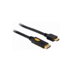 DP St to HDMI St 5m black DL — Buy in Cyprus with Fast Delivery