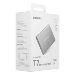 2TB Samsung Portable T7 Resurrected USB-C 3.1 (10Gb ?s) Silber externe Festplatte SSD — Buy in Cyprus with Fast Delivery