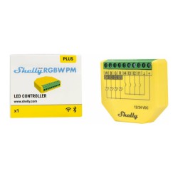 Shelly Relais 'Plus RGBW PM' WLAN Bluetooth LED Lichtcontroller Unterputz — Buy in Cyprus with Fast Delivery