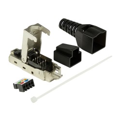Feldkonfektionierbarer RJ45 Steckverbinder Cat.6A 10GE. geschirmt. EconLine LogiLink — Buy in Cyprus with Fast Delivery
