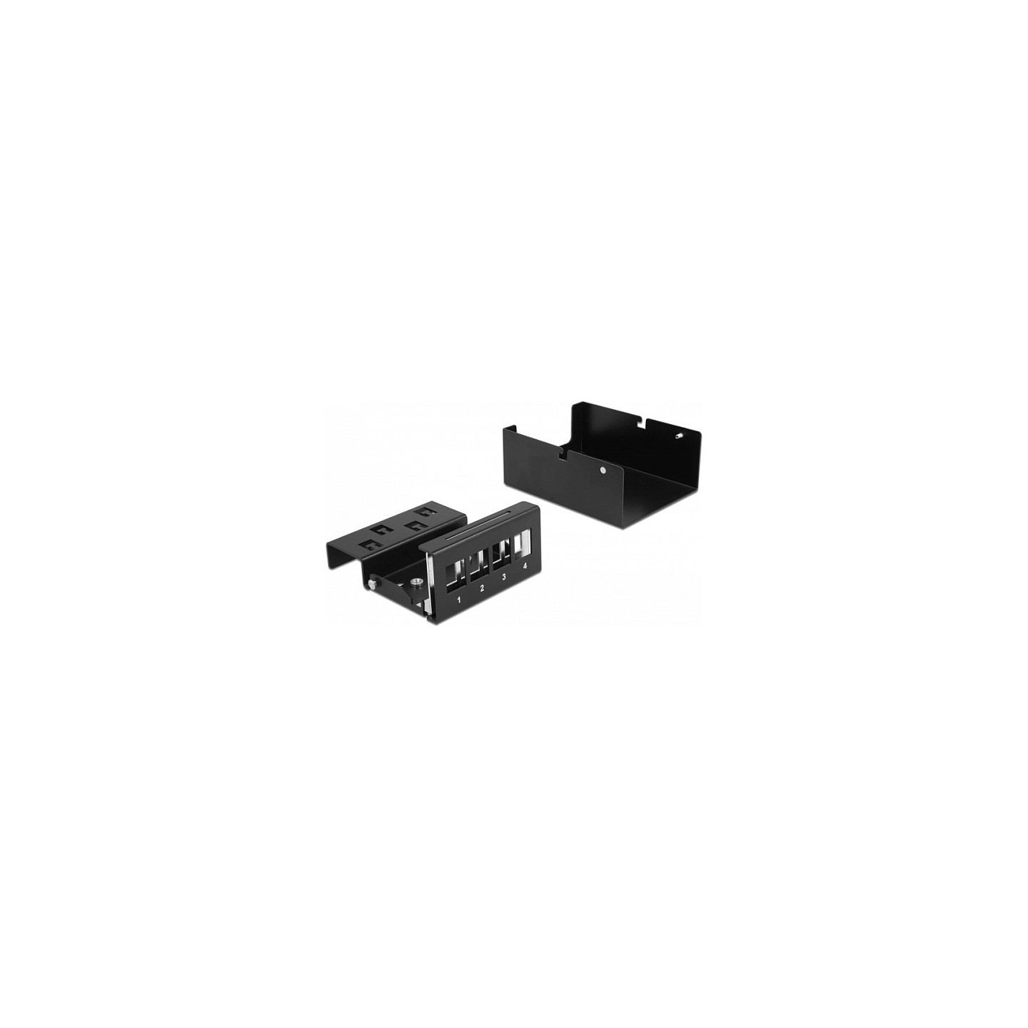 Delock Keystone Patchpanel 4 Port schwarz — Buy in Cyprus with Fast Delivery