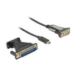 USB C to Adapter Seriell 9 Pin Stecker + 25 Pin Adapter FTDI Delock — Buy in Cyprus with Fast Delivery