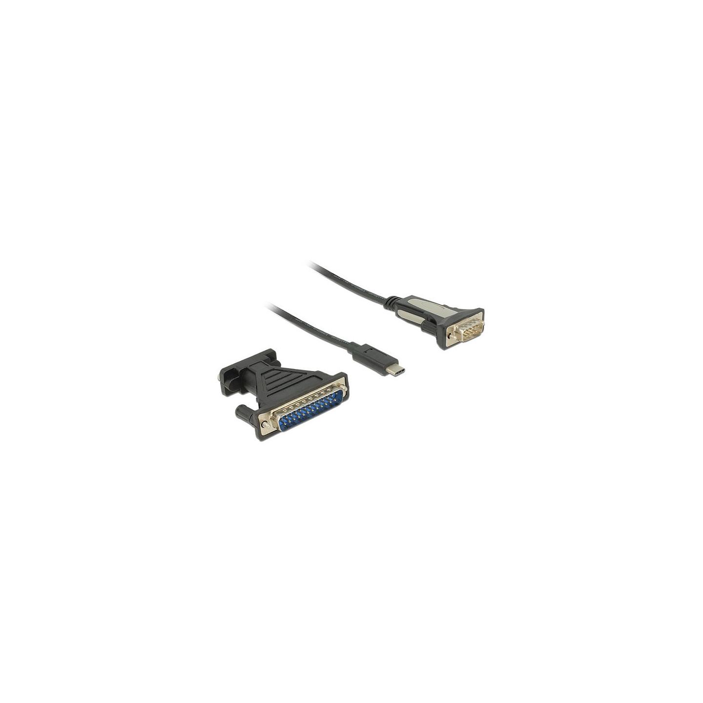 USB C to Adapter Seriell 9 Pin Stecker + 25 Pin Adapter FTDI Delock — Buy in Cyprus with Fast Delivery
