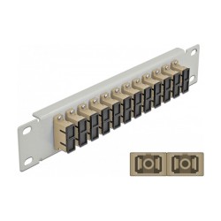 Delock 10? LWL Patchpanel 12 Port SC Duplex beige 1 HE grau — Buy in Cyprus with Fast Delivery