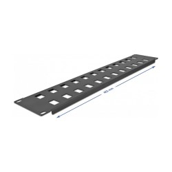 Delock 19? Keystone Patchpanel 24 Port 2 HE schwarz — Buy in Cyprus with Fast Delivery