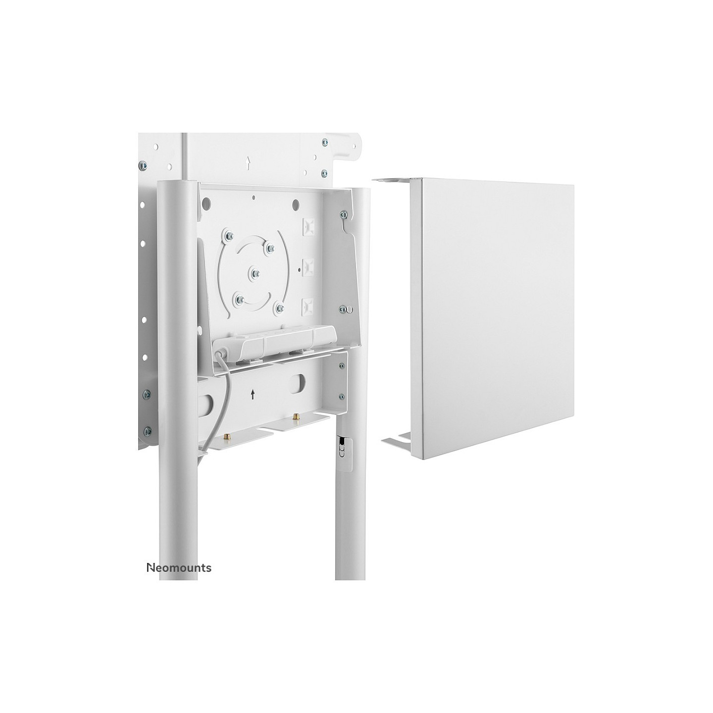 Neomounts NS-M1250WHITE Mobiler Bodenständer für Flachbild-Fernseher bis 70' (178 cm) 70KG