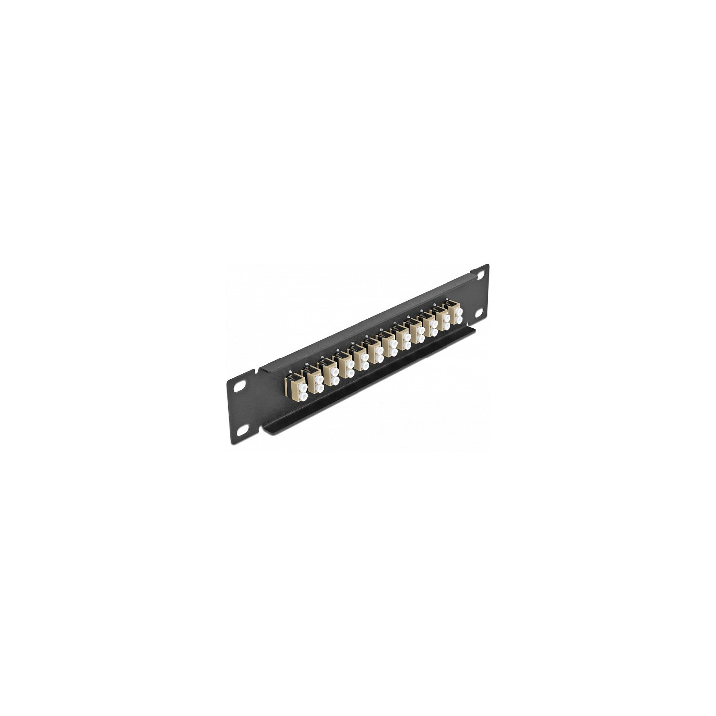 Delock 10? LWL Patchpanel 12 Port LC Duplex beige 1 HE schwarz — Buy in Cyprus with Fast Delivery