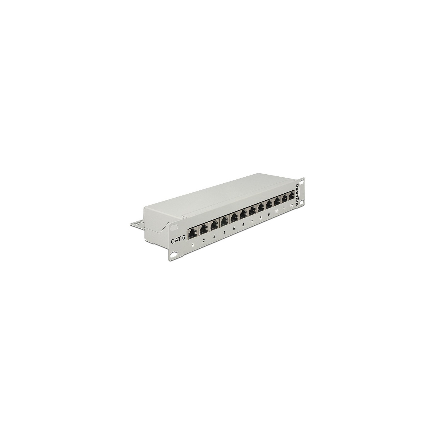 Delock 10? Patchpanel 12 Port Cat.6 grau — Buy in Cyprus with Fast Delivery