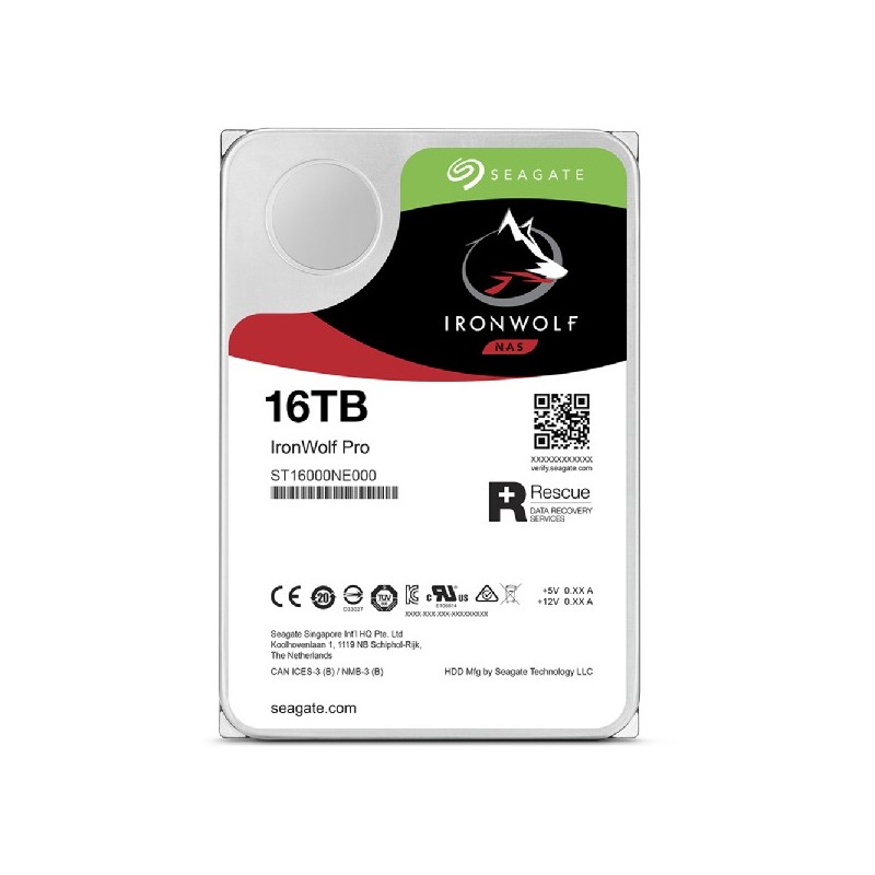 Buy Seagate IronWolf Pro - ST16000NT001 - 16TB NAS HDD 3.5" 7200RPM 256MB Cache ... in Cyprus, Nicosia, Limassol, Larnaka, Pafos