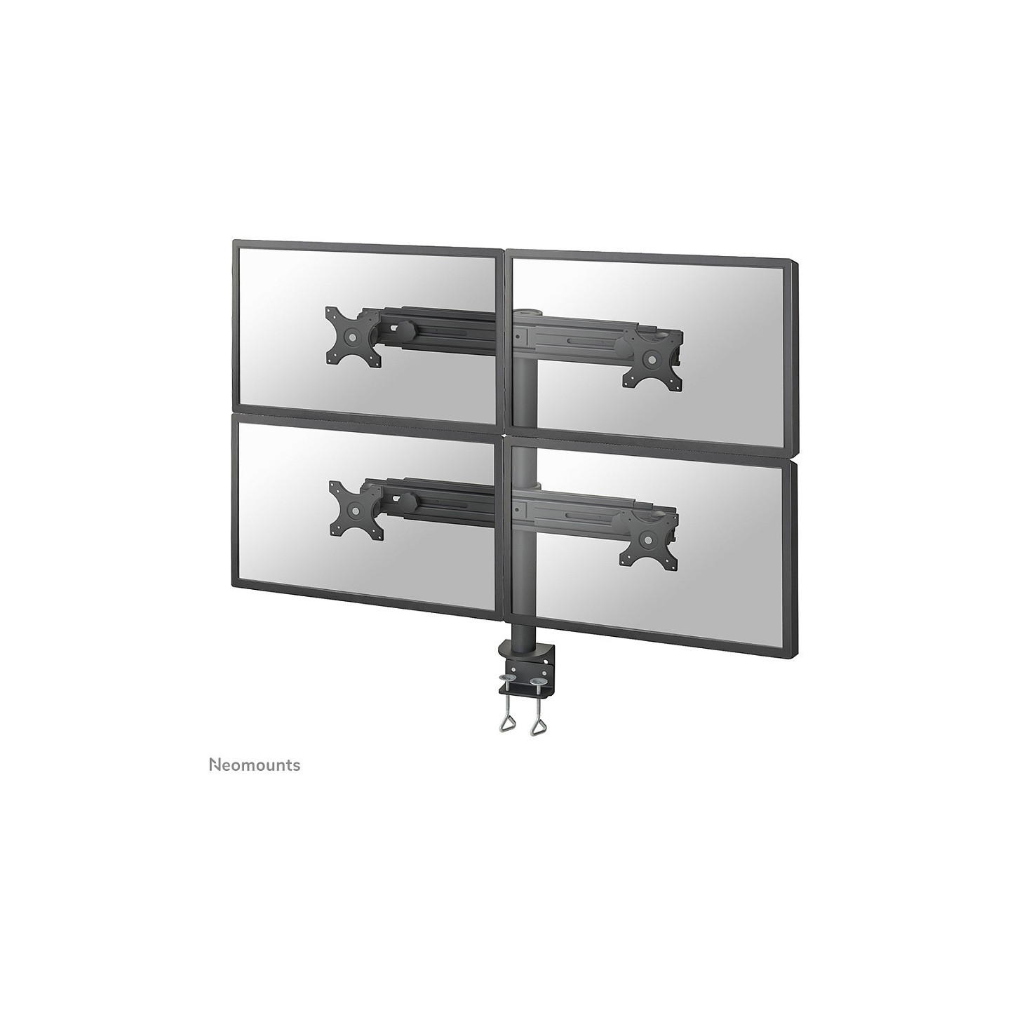 Tischhalterung für vier Flachbildschirme bis 30' (76 cm) 8KG FPMA-D700D4 Neomounts — Buy in Cyprus with Fast Delivery
