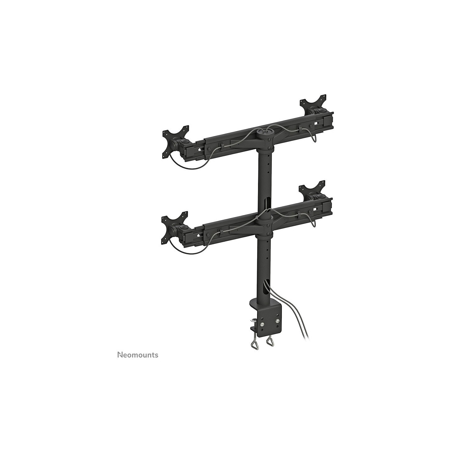 Tischhalterung für vier Flachbildschirme bis 30' (76 cm) 8KG FPMA-D700D4 Neomounts — Buy in Cyprus with Fast Delivery