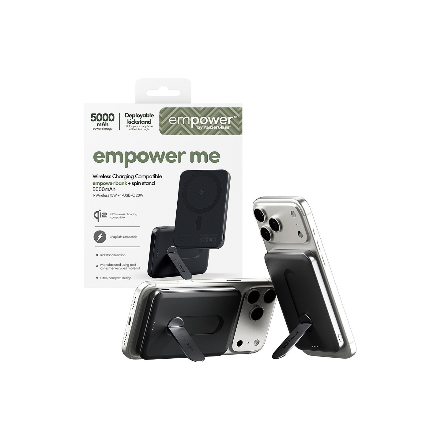 Panzerglass EMPOWER BANK W. SPIN STAND — Buy in Cyprus with Fast Delivery