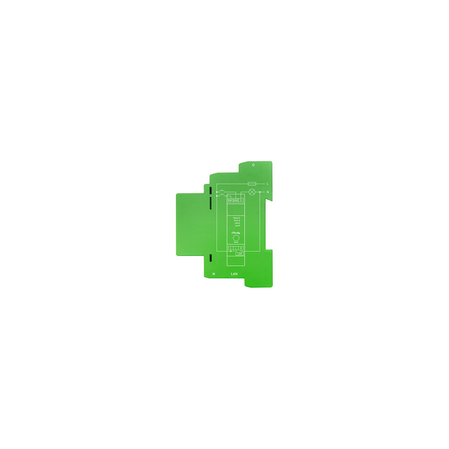 Shelly Relais 'Pro Dimmer 1PM' LED Glühbirne WLAN LAN BT DIN-Rail — Buy in Cyprus with Fast Delivery
