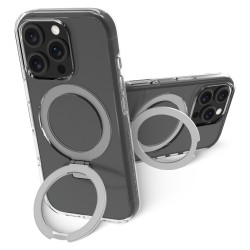dbramante1928 Iceland Ultra - Hintere Abdeckung fr Mobiltelefon - Stnder - kompatibel mit MagSafe - D3O klar