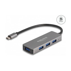 USB-C HUB 4Port DeLOCK 4xUSB3.2 Grey — Buy in Cyprus with Fast Delivery