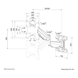 Neomounts Wandhalterung. voll beweglich. für 23-42' Bildschirme 30KG WL70-550BL12 — Buy in Cyprus with Fast Delivery