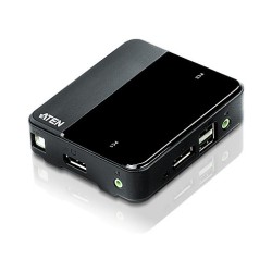 KVM Desktop Switch 2-Port USB 4K DisplayPort 1.2 KVM Switch (KVM cables included) ATEN — Buy in Cyprus with Fast Delivery