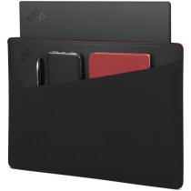 Lenovo ThinkPad Professional Sleeve - 4X41L51716 - 14-inch, Black, Faux Leather, Magnetic Closure