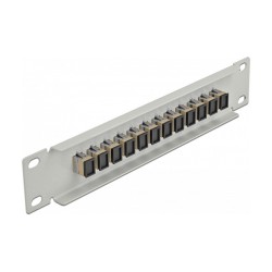 Delock 10? LWL Patchpanel 12 Port SC Simplex beige 1 HE grau — Buy in Cyprus with Fast Delivery