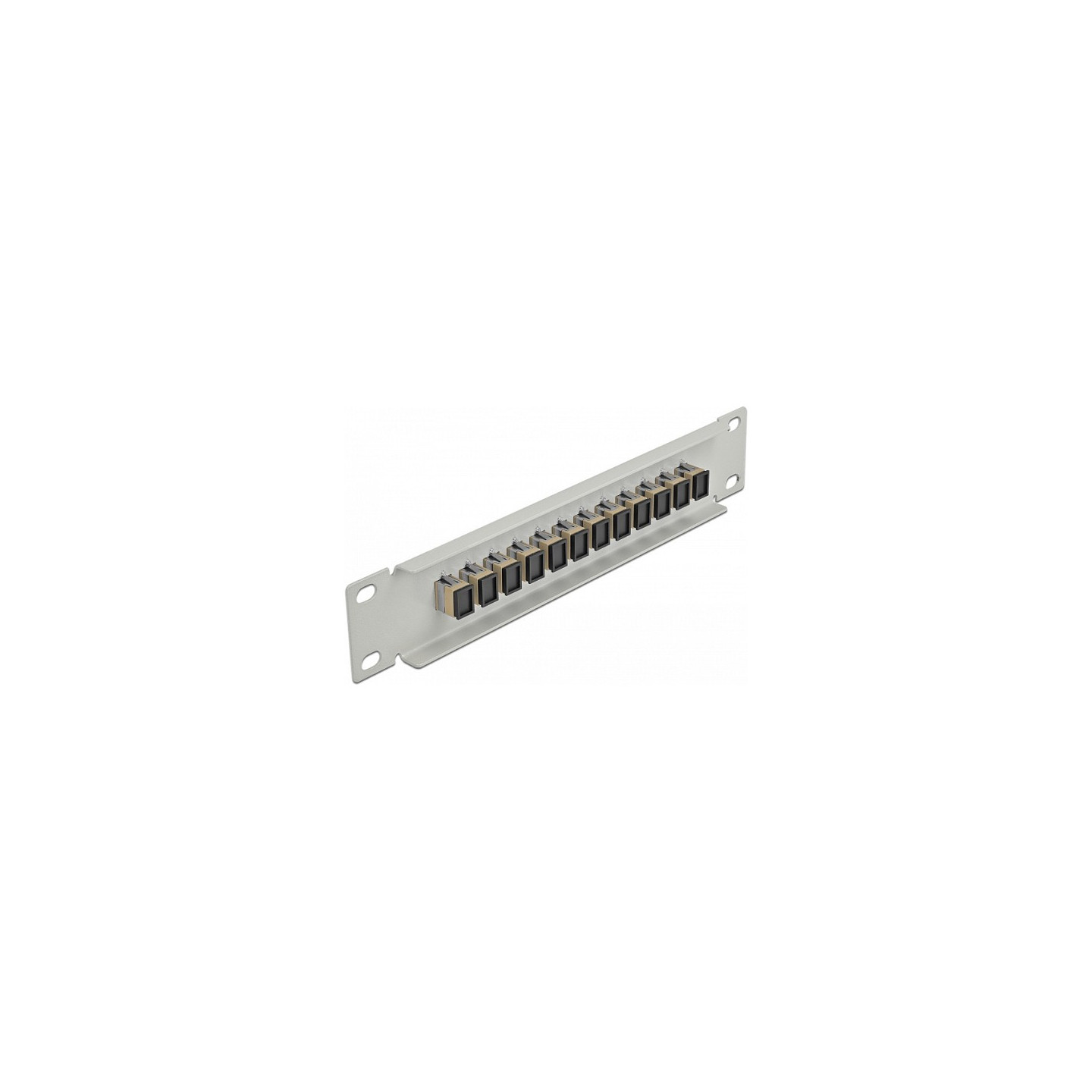 Delock 10? LWL Patchpanel 12 Port SC Simplex beige 1 HE grau — Buy in Cyprus with Fast Delivery