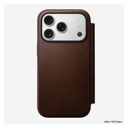 Nomad Modern Leather Folio iPhone 17 Pro Brown — Buy in Cyprus with Fast Delivery