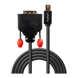 LINDY Mini-DisplayPort an DVI-D Kabel schwarz 3m — Buy in Cyprus with Fast Delivery