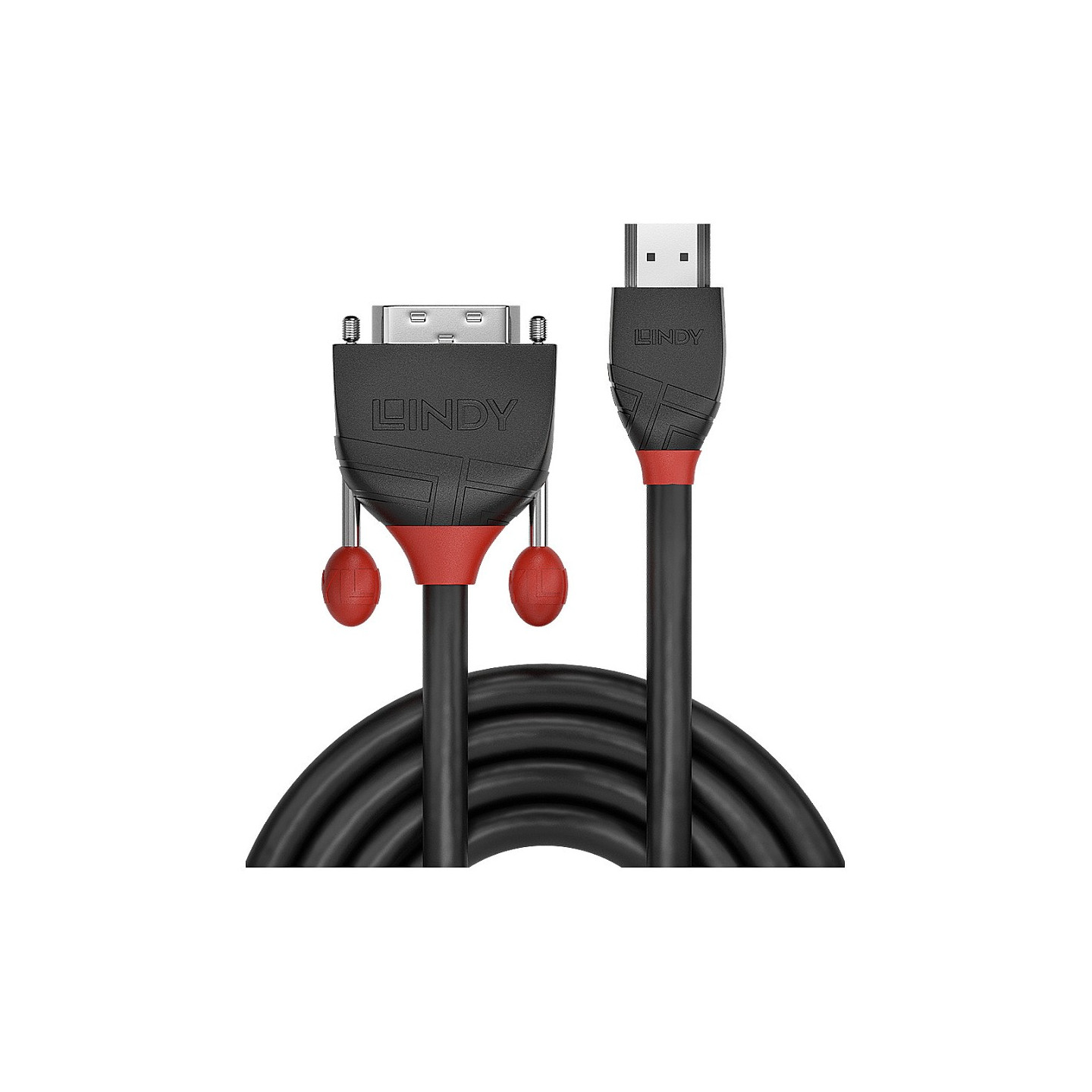 LINDY HDMI an DVI-D Single Link Kabel Black Line 1m — Buy in Cyprus with Fast Delivery