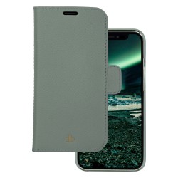 dbramante1928 New York - Flip-Hlle fr Mobiltelefon - abnehmbare Magnetrckseite - Saffianleder - Green Bay - fr Apple