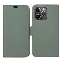 dbramante1928 New York - Flip-Hlle fr Mobiltelefon - abnehmbare Magnetrckseite - Saffianleder - Green Bay - fr Apple