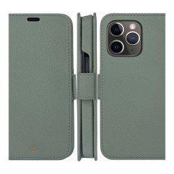 dbramante1928 New York - Flip-Hlle fr Mobiltelefon - abnehmbare Magnetrckseite - Saffianleder - Green Bay - fr Apple