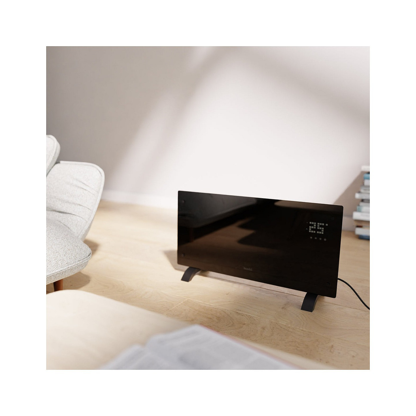 Hombli Glass Convection Heater 2000W schwarz — Buy in Cyprus with Fast Delivery