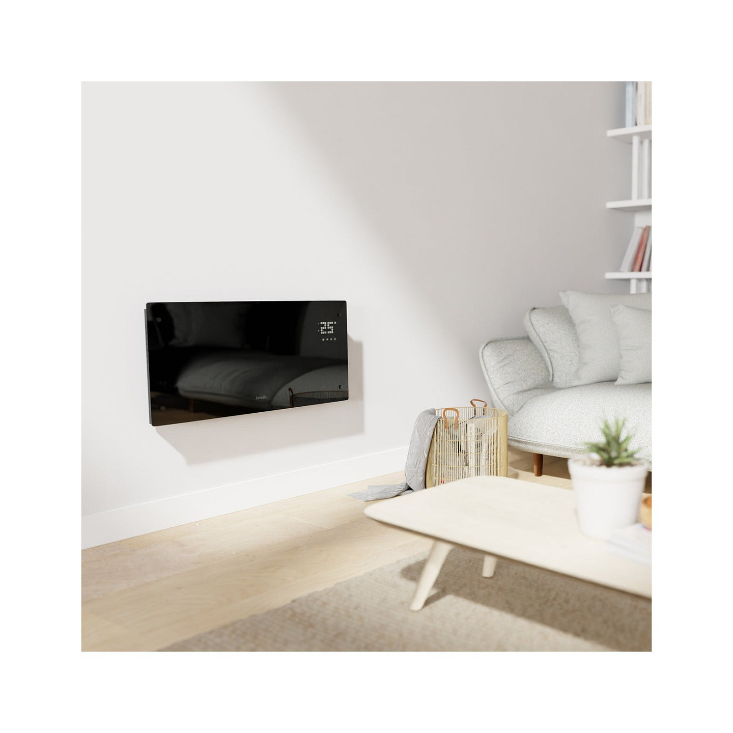 Hombli Glass Convection Heater 2000W schwarz — Buy in Cyprus with Fast Delivery
